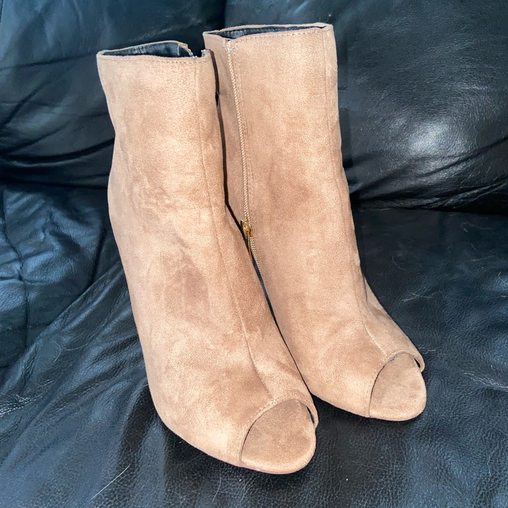 Liliana suede ankle booties